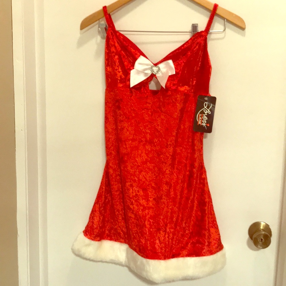 NWT Lovers Lane Santa lingerie